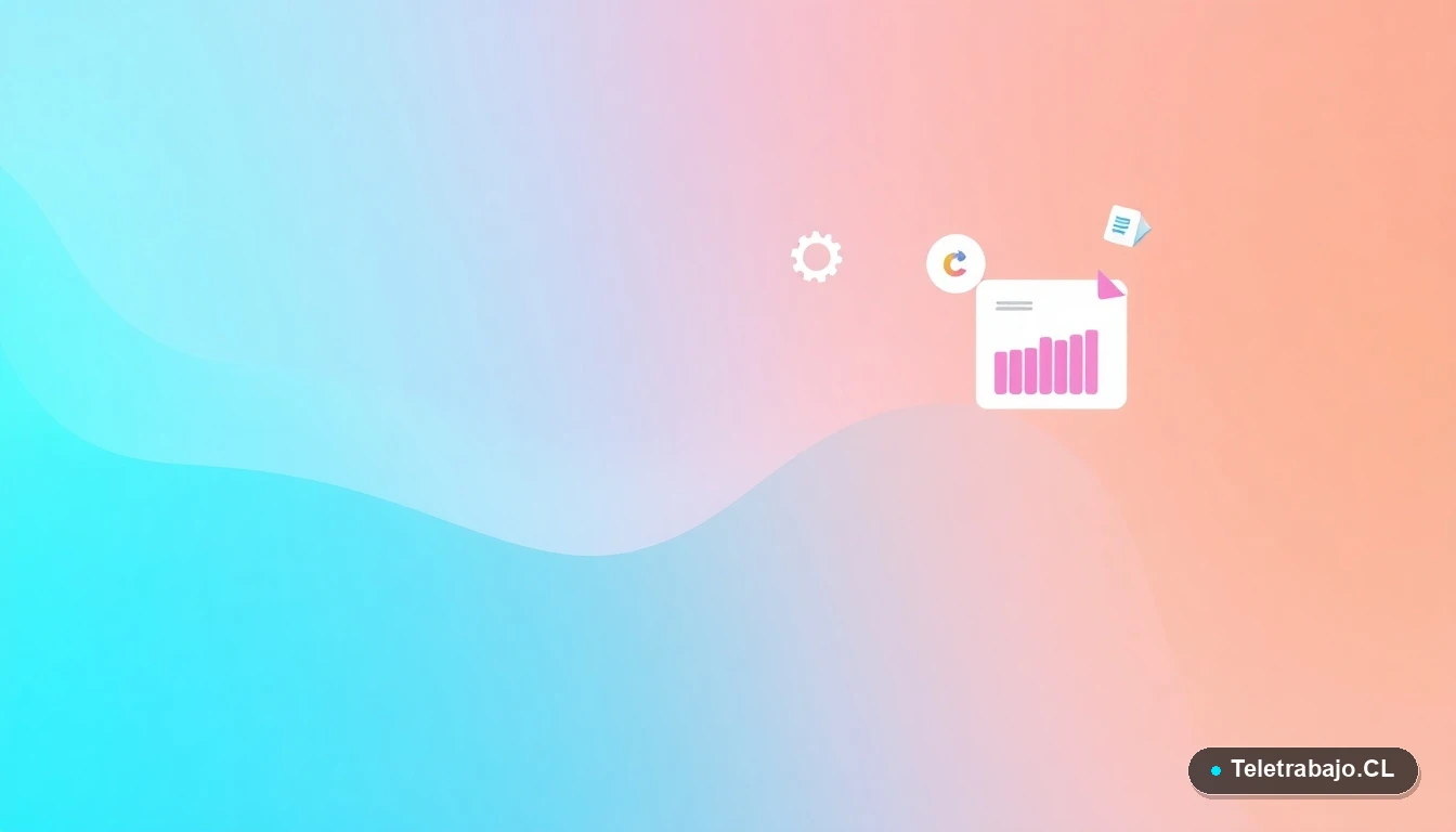 Elementos abstractos de interfaz de usuario, gráficos y engranajes flotantes, fondo gradiente menta, concepto de tecnología y preparación profesional.