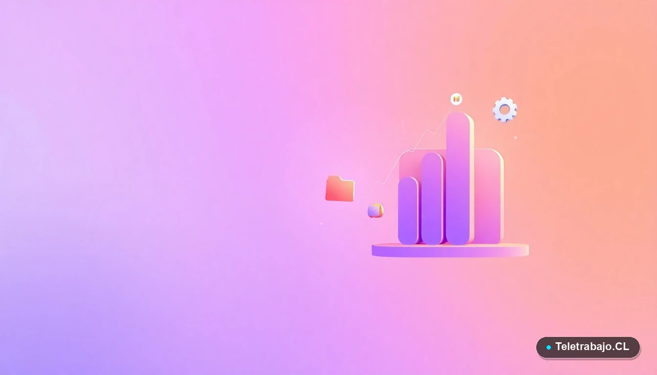 Elementos abstractos de interfaz de usuario tecnológica, gráficos y engranajes flotantes, concepto de innovación para emprendedores.